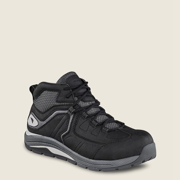 Red Wing Mens Cooltech™ Athletics - Waterproof Safety Toe - Work Shoes Black/Grey - 4018ITROY